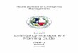 Local Emergency Management Planning Guide · i LOCAL EMERGENCY MANAGEMENT PLANNING GUIDE TDEM-10 Revision 4 APPROVAL AND IMPLEMENTATION This Local Emergency Management Planning Guide