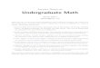 Lecture Notes on Undergraduate Math - Kevin Zhou · Lecture Notes on Undergraduate Math Kevin Zhou kzhou7@gmail.com These notes are a review of the basic undergraduate math curriculum,