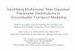 Identifying Multimodal, Non-Gaussian Parameter ...mye/ORAU/Presentation_CASPAF.pdf · Identifying Multimodal, Non-Gaussian Parameter Distributions in Groundwater Transport Modeling