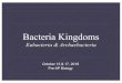 Bacteria Kingdoms - BIOLOGY · Bacteria Kingdoms Eubacteria & Archaebacteria October 15 & 17, 2019 Pre-AP Biology. ... Now they are classified into two kingdoms called Eubacteriaand