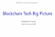 Blockchain Tech Big Picture - faculty.fuqua.duke.educharvey/Teaching/... · Tech Big Picture. Key ingredients • Transaction mechanics: For many cryptocurrencies like bitcoin, we