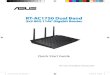 RT-AC1750 Dual Band - Asusdlcdnet.asus.com/pub/ASUS/wireless/RT-AC1750/... · Quick Start Guide RT-AC1750 Dual Band 3x3 802.11AC Gigabit Router ¤ NA11363 / First Edition /February