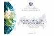 RUSSIAN ENERGY AGENCY - UN ESCAP€¦ · OF THE RUSSIAN FEDERATION RUSSIAN ENERGY AGENCY December 2013 ENERGY EFFICIENCY POLICY IN RUSSIA. Energy Intensity: Russia in focus Energy