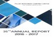 PILLAR INVESTMENT COMPANY LTD th ANNUAL REPORT 2016 - … · pillar investment company ltd 1 | p a g e 35th annual report 2016 - 2017 notice notice is hereby given that the 35th annual