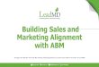 Building$Sales$and$ Marketing$Alignment$ withABMmy.leadmd.com/rs/230-YBS-585/images/Building Sales... · Purchase)Process DATABASE Predictive)Analytics Data)Sources PLANNING Sales)Intelligence