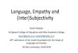 Language, Empathy and (Inter)Subjectivity Aviv...¢  Language, Empathy, and (Inter)Subjectivity (5) Love/Empathy