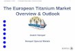 The European Titanium Market Overview & Outlook · PDF file André Hempel – ITA 2011 The European Titanium Market – Overview and Outlook 15 ROW 15% ROWWestern Europe 10% Germany