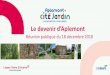 Le devenir d’Aplemont - Site officiel de la Ville du …...• 16 octobre 2018 Ville du Havre - Consultation des habitants d'Aplemont pour le choix d'éléments d’aménagement