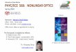 University of New Mexico PHYC/ECE 568: NONLINEAR OPTICSmsbahae.unm.edu/Courses/568 Nonlinear Optics/introduction-2020.p… · Quantum Mechanical Treatment of Nonlinear Susceptibilities