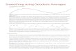 Smoothing using Geodesic Averages - viXravixra.org › pdf › 1810.0283v1.pdf · Smoothing using Geodesic Averages Jan Hakenberg, ETH Zürich 2018-10-17 Figure: A sequence of noisy
