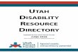 Updated by the Utah Parent Center JUNE 2018utahparentcenter.org › wp-content › uploads › 2018 › 06 › Disability-Re… · Updated by the Utah Parent Center JUNE 2018 