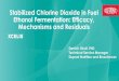 Stabilized Chlorine Dioxide in Fuel Ethanol Fermentation ......14yr history in fuel ethanol – GRAS status, with expert concurrence, for use as a processing aid in potable alcohol