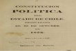 CONSTITUCION POLÍTICA constitucion polÍtica del estado de chile. promulgada el 2 d3 octubre e de 1822. imprenta de estadol . .al . i la convencion a los habitantes de chile. g- 