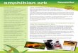 amphibian ark · PDF file amphibian ark Keeping threatened amphibian species afloat Newsletter Number 16 September 2011 Amphibian Ark c/o Conservation Breeding Specialist Group 12101