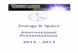Energy & Space International Presentations 2012 - 2013alphaspacepower.info/expo-int/Energy_Space... · Cars Solar 24H Alpha Solar Nano Layers, SolModule, Solar Nano Antennas, Solar