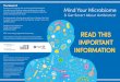 Mind Your Microbiome - Erie County · Mind Your Microbiome READ THIS IMPORTANT INFORMATION The Research ... Overuse of Antibiotics Is Fueling Our Modern Plagues (2014). New York,