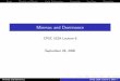 Minmax and Dominance - Home | Computer Science at UBCkevinlb/teaching/cs532a - 2006-7... · 2018-09-26 · Minmax and Dominance CPSC 532A Lecture 6, ... the (worst-case exponential)