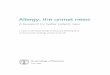 A blueprint for better patient care · Allergy: a brief guide to causes, diagnosis and management 7. Environmental exposure to airborne allergens 35 Sources of outdoor inhaled allergens