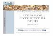 ITEMS OF INTEREST IN SEED - Agricultural Marketing Service · 2020-05-08 · Items of Interest in Seed, October 2014 Page 4 After the informal brown bag lunch and group discussion,