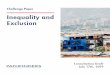 Inequality and Exclusion · common ground Social Housing and protection spatial exclusion Informalization of work Migration Shared capital Gender Race Ethnicity National Origin Age