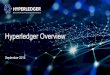 Hyperledger Overview · 2020-01-29 · Hyperledger Overview September 2018. Open source collaborative effort to advance cross-industry blockchain technologies Hosted by The Linux