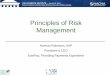 Principles of Risk Management - NACHA 109... · PDF file – Many recent failures were liquidity driven . 13 . Financial Risks . 2. Management Risk ... – Reputation risks . 15 