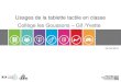 Usages de la tablette tactile en classe Collège les Goussons Gif …blog.ac-versailles.fr/numeriquementvotre/public/Stage... · 2016-04-14 · Usages de la tablette tactile en classe