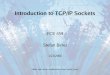 Introduction to TCP/IP Sockets - Northwestern Universityusers.ece.northwestern.edu/~peters/courses/d455/slides/tcpip1.pdfSockets Server-Side API • int socket (int protocolFamily,