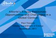 Alberta’s Energy Resources - FEI Canada Events/September 12, … · Rockies 10 Bcf/d Barnett & Haynesville 6 Bcf/d Marcellus 1 Bcf/d Gulf 15.8 Bcf/d Bison Source: Source: WoodMcKenzie