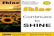 Shine Mental health · connecting people with the services and support that will most effectively meet their needs SHINE Newsletter -September 2019 Continues to SHINE Shine Mental