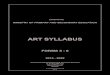ART SYLLABUS - Zimsec · Design, Environmental Design, Art criticism and Art Enterprise. 1.4 Assumptions The syllabus assumes that learners have gone through infant and junior education