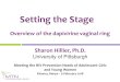 Setting the Stage - avac.org · Setting the Stage. Vaginal Rings for HIV Prevention. Important potential new option for women 
