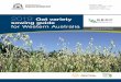 sowing guide for Western Australia...receival standards are fit-for-purpose. A review of standards conducted in 2018 resulted in two changes to the Oat2 receival standards that will