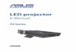LED projector - Asusdlcdnet.asus.com/pub/ASUS/Projectors/e9719_p2_em_v3_for_web_o… · The IR sensor detects signal from your LED projector’s remote control, allowing you to access