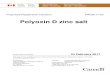Polyoxin D zinc salt - canada.ca · H113-8/2017-3E-PDF (PDF version) ... Polyoxin D zinc salt is a new active ingredient for disease management in certain fruits, vegetable crops,