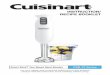 INSTRUCTION/ RECIPE BOOKLETC0TS.pdf · Place the package containing the Cuisinart ® Smart Stick Two Speed Hand Blender on a sturdy surface. Unpack the Smart Stick® Two Speed Hand