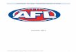 October 2017 - Australian Football League Tenant/AFL... · Football League for a maximum of one (1) season in accordance with these Regulations. Tier 1 League means the tier 1 Leagues