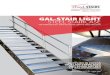 GAL-STAIR LIGHT STEEL STAIRCASE · Gal-Stair Light Steel Staircase The Gal-Stair Light Steel Staircase is a light duty steel staircase solution designed for mezzanines in domestic
