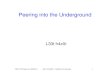 Peering into the Underground - DePaul University · Peering into the Underground L33t h4x0r. TDC 375 Autumn 2009/10 John Kristoff – DePaul University 2 The Internet Underground