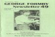 THE NoRTH-WEsT GEORGE FORMBY Newsletter 49€¦ · March 17th £18. 19. Od on whisky March 26th £19. 12. 3d on more whisky. July 1 ih £17. 11. 9d -whisky was purchased July 24th