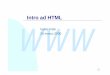 Intro ad HTML fabio/corsi/ium99/slides/WWW/15-HTMLintro/15-H… · WWW 7 Fabio Vitali - IUM 1999/2000 Tag di carattere (inline) I tag fontstyle specificano informazioni di rendering