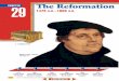Chapter 29: The Reformation, 1475 A.D. - 1650 A.D.€¦ · The Reformation 29 1475 A.D.–1650 A.D. Martin Luther, Church reformer Indulgence box 1517 Luther posts 95 theses 1534
