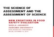 The Science of Assessment and the Assessment of Science€¦ · THE SCIENCE OF ASSESSMENT AND THE ASSESSMENT OF SCIENCE NEW FRONTIERS IN FOOD SAFETY EVALUATION SHEILA JASANOFF HARVARD
