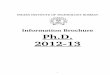 Information Brochure Ph.D. 201213 - IIT Bombay · Information Brochure Ph.D. 201213 1. CONTENTS I. Important Guidelines for Ph.D. Application II. Important Dates for Autumn and Spring
