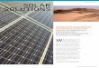 solaR solUtions - desertec-uk.org.uk€¦ · ConCentrating solar power has vast potential waiting to be realised. RichaRd PRiestley looks at the latest develoPments and WheRe the