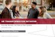 HR TRANSFORMATION INITIATIVE€¦ · HR Transformation Initiative Background and Context The University of Alabama engaged an independent consulting firm to conduct an assessment