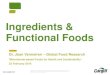 Ingredients & Functional Foods - ISC Intelligence · The Satiety Innovation investigates which foods accelerate satiation, suppress hunger, extend satiety within your meals and reduce
