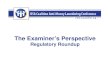 The Examiner’s Perspective - BSA Coalitionbsacoalition.org/wp-content/uploads/2016/02/6-Twigg-Homan-BSA-3… · Regulatory Roundup. Disclaimer The views and opinions expressed in