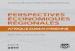 Études économiques et financières - IMF eLibrary · PDF file Études économiques et financières Perspectives économiques régionales 19 FONDS MONÉT AIRE INTERNA TIONAL OCT Afrique