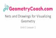 1-1 Slide Show - Nets and Drawings for Visualizing Geometry€¦ · Nets and Drawings for Visualizing Geometry Students will be able to: • Represent three-dimensional figures using